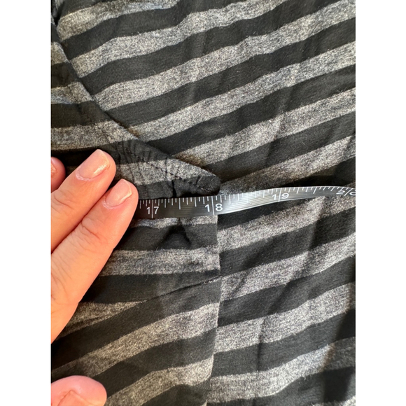 MARKET AND SPRUCE womens gray and black striped sleeveless dress - Picture 5 of 6